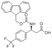 Structure of FMOC-(S)-3-AMINO-3-(4-TRIFLUOROMETHYL-PHENYL)-PROPIONIC ACID