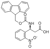 FMOC-(S)-3-氨基-3-(2-硝基苯基)-丙酸结构式