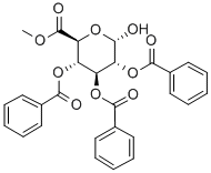 Structure of D-Glucuronic  acid,methyl  ester,2,3,4-tribenzoate