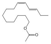 Structure of (9Z,11E)-Tetradeca-9,11-Dien-1-yl Acetate