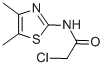 2-Chloro-N-(4,5-dimethyl-1,3-thiazol-2-yl)acetamid结构式