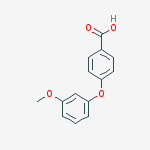 Structure of Benzoic acid, 4-(3-methoxyphenoxy)-