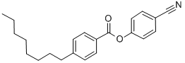 Structure of 4-CYANOPHENYL 4-OCTYLBENZOATE