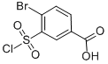 Chemical structure of 4-BROMO-3-CHLOROSULFONYL-BENZOIC ACID