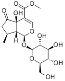 Structure of 1α-(β-D-Glucopyranosyloxy)-1,4a,5,6,7,7aα-hexahydro-4aα-hydroxy-7α-methyl-5-oxocyclopenta[c]pyran-4-carboxylic acid methyl ester