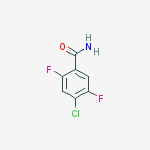 4-chloro-2,5-difluorobenzamide结构式