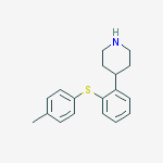 4-[2-(4-methylphenylsulfanyl)-phenyl]piperidine结构式