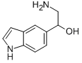 Structure of 2-amino-1-(1H-indol-5-yl)ethanol