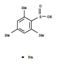 Benzenesulfinic acid,2,4,6-trimethyl-, sodium salt (1:1)结构式