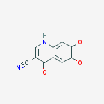 3-QUINOLINECARBONITRILE, 4-HYDROXY-6,7-DIMETHOXY-结构式