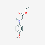 Glycine, N-(4-methoxyphenyl)-, ethyl ester结构式