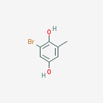 Structure of 1,4-Benzenediol, 2-bromo-6-methyl-