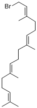 (2E,6E,10E)-1-溴-3,7,11,15-四甲基-2,6,10,14-十六碳四烯结构式