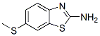 Structure of 6-(methylthio)benzothiazol-2-amine