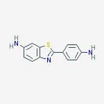 Structure of 6-Benzothiazolamine, 2-(4-aminophenyl)-