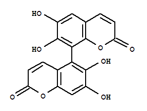 Structure of 6,6,7,7-Tetrahydroxy-5,8-bi[2H-1-benzopyran]-2,2-dione