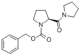 Structure of BENZYL (S)-(-)-2-(1-PYRROLIDINYLCARBONYL)-1-PYRROLIDINECARBOXYLATE
