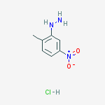 Structure of (2-methyl-5-nitrophenyl)hydrazine;hydrochloride