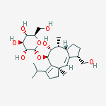 Structure of 1,2,4,5,6,6aβ,7,8,9,10a-Decahydro-5α-hydroxy-9α-hydroxymethyl-6α,10aα-dimethyl-3-isopropyldicyclopenta[a,d]cycloocten-4β-yl α-D-glucopyranoside