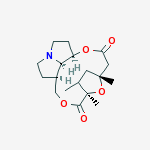 (12R,15R)-12,15-Epoxy-1α,2,15,20-tetrahydro-16a-homo-21-norsenecionan-11,16a-dione结构式