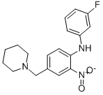 Structure of (3-Fluorophenyl)[2-nitro-4-[(piperidin-1-yl)methyl]phenyl]amine