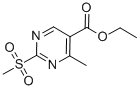 Structure of ETHYL 4-METHYL-2-(METHYLSULFONYL)PYRIMIDINE-5-CARBOXYLATE