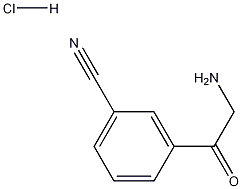 3-(2-aminoacetyl)benzonitrile hydrochloride结构式