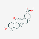 Structure of methyl (3beta,5xi,18alpha)-3-hydroxy-11-oxoolean-12-en-29-oate