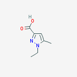 Structure of 1-ETHYL-5-METHYL-1H-PYRAZOLE-3-CARBOXYLIC ACID