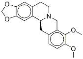 Structure of 6H-Benzo[g]-1,3-benzodioxolo[5,6-a]quinolizine,5,8,13,13a-tetrahydro-9,10-dimethoxy-, (13aS)-