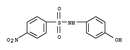 benzenesulfonamide, N-(4-hydroxyphenyl)-4-nitro-结构式