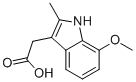 (7-METHOXY-2-METHYL-1H-INDOL-3-YL)-ACETIC ACID结构式