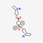 Structure of 1,2,3,4-Tetrahydro-1-phenyl-1,4-naphthalenedicarboxylic acid bis[(1S,5R)-8-methyl-8-azabicyclo[3.2.1]oct-3-yl]
