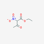 Structure of Butanoic acid, 2-nitro-3-oxo-, ethyl ester