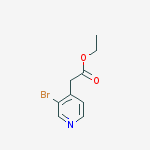 Structure of (3-Bromo-pyridin-4-yl)-acetic acidethylester