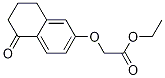Structure of Acetic acid, [(5,6,7,8-tetrahydro-5-oxo-2-naphthalenyl)oxy]-, ethyl ester