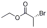 Structure of Propanoic acid, 2-bromo-, ethyl ester, (2R)-