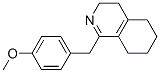 Structure of 3,4,5,6,7,8-hexahydro-1-[(4-methoxyphenyl)methyl]isoquinoline