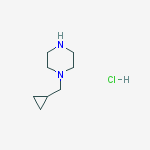 Piperazine, 1-(cyclopropylmethyl)-, monohydrochloride结构式