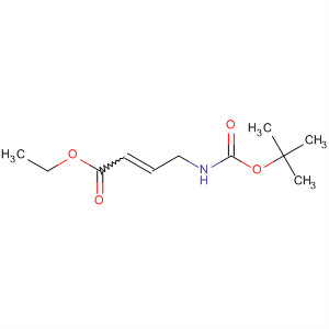 Structure of 2-Butenoic acid, 4-[[(1,1-dimethylethoxy)carbonyl]amino]-, ethyl ester