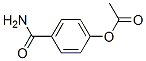 Structure of 4-(aminocarbonyl)phenyl acetate