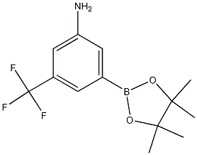 3-氨基-5-三氟甲基苯硼酸频那醇酯结构式
