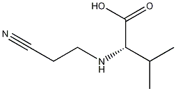 Structure of L-Valine, N-(2-cyanoethyl)-