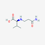 Structure of L-Valine, N-(3-amino-3-oxopropyl)-