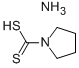 Structure of Ammonium 1-pyrrolidinedithiocarbamate