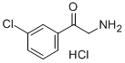 Structure of 2-AMINO-1-(3-CHLORO-PHENYL)-ETHANONE HYDROCHLORIDE