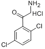 Structure of 2-AMINO-1-(2,5-DICHLORO-PHENYL)-ETHANONE HYDROCHLORIDE