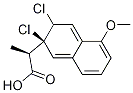 Structure of (2S)-2-(6-methoxynaphthalen-2-yl)propanoyl chloride