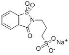 Structure of N-(3-SULFOPROPYL)-SACCHARIN, SODIUM SALT
