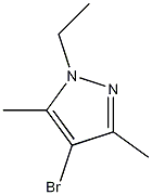 Structure of 4-bromo-1-ethyl-3,5-dimethylpyrazole